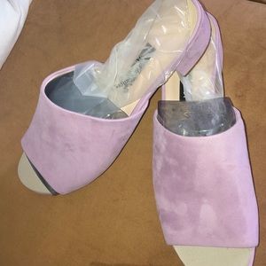 NWT NineWest suede slide